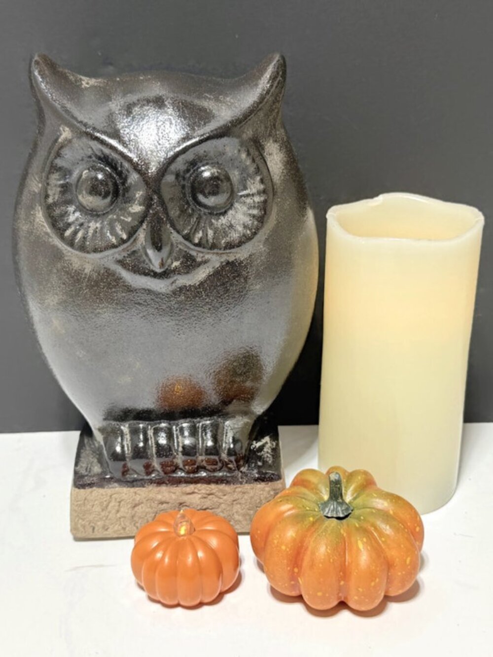 Great Horned Owl "Night Owl" Ceramic Statute, by Crestview Collection
